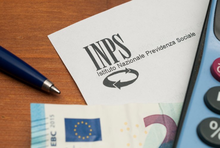 The INPS logo on a sheet of headed paper