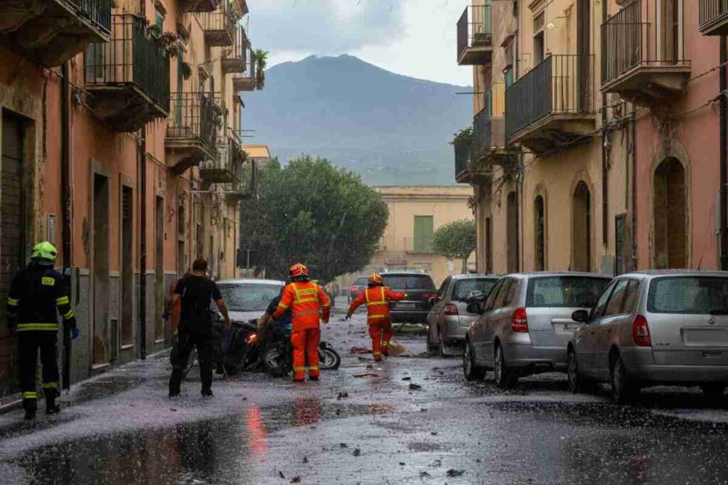 Maltempo in Sicilia: a Messina il torrente straripa e il fango inghiotte le auto